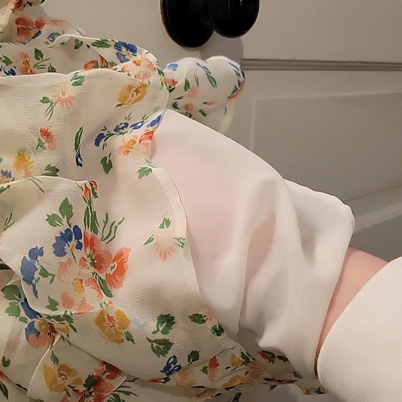 Loveshackfancy popover mini dress floral confetti Medium - Picture 11 of 14